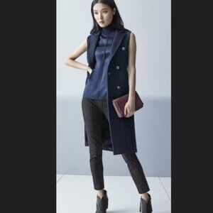 Rag & Bone Straight Leg Cropped Pants in Black